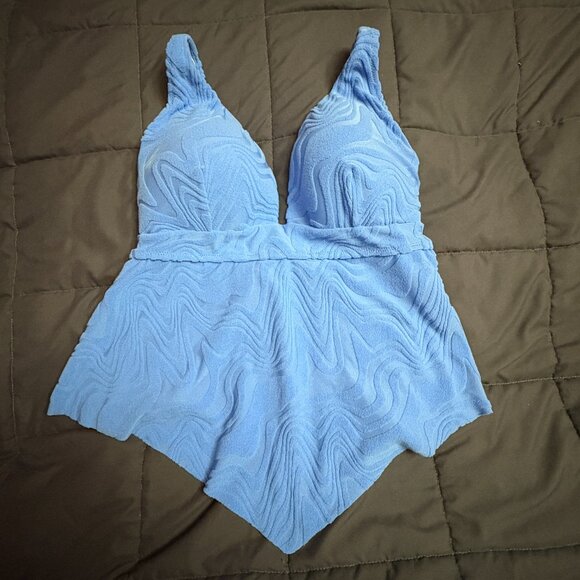 Bar III Women's Hanky-Hem Textured Tankini Top - Size: XL- NWT - Picture 3 of 13